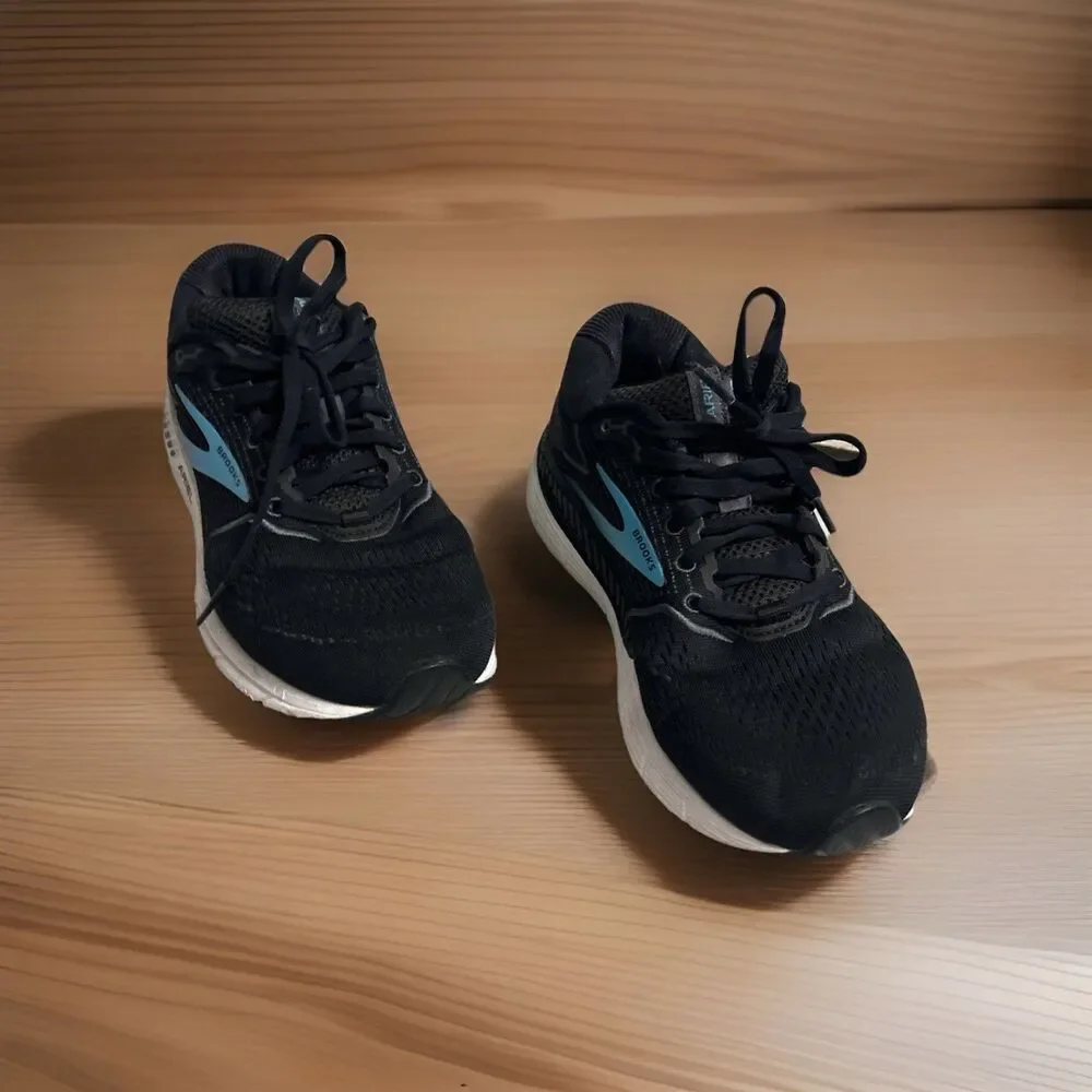 Brooks Ariel 20 Black Blue W Size 8.5 Used No Box